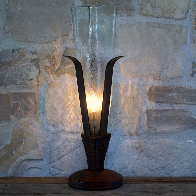 Cracked Glow Accent Lamp - Clear
