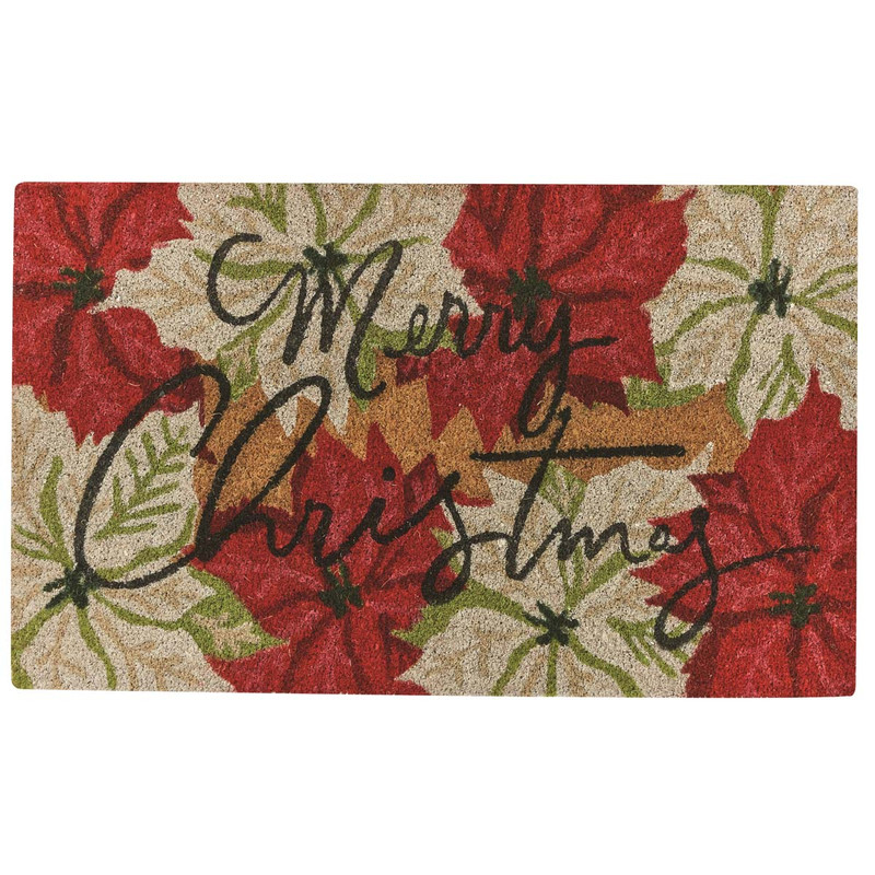 Christmas Floral Doormat