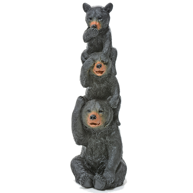 Black Bear Stack Sculpture