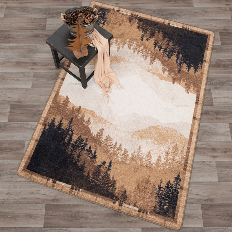 Mountain Crest Rust Rug - 3 x 4