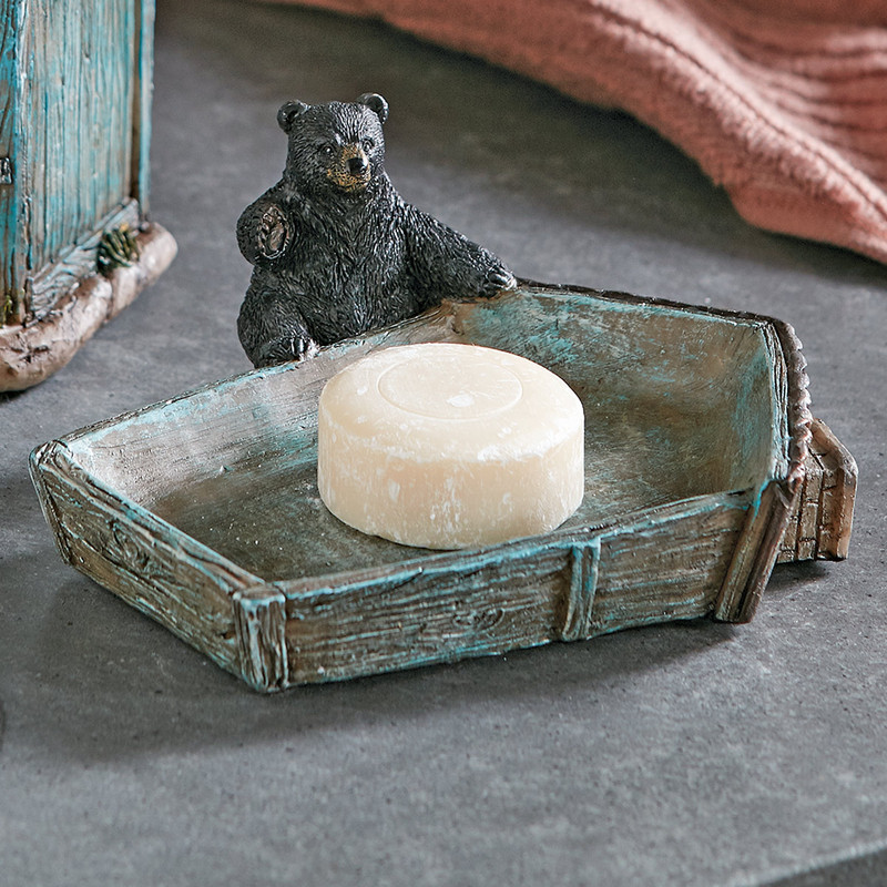 Bear Time Outhouse Soap Dish