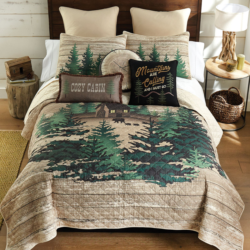 Sleepy Cabin Quilt Bed Set - King