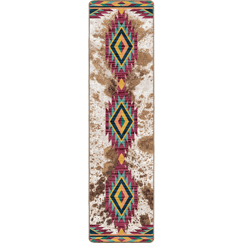 Rhinestone Cowhide Rug - 2 x 8 | Black Forest Decor