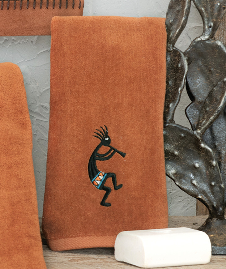 Kokopelli Copper Fingertip Towel