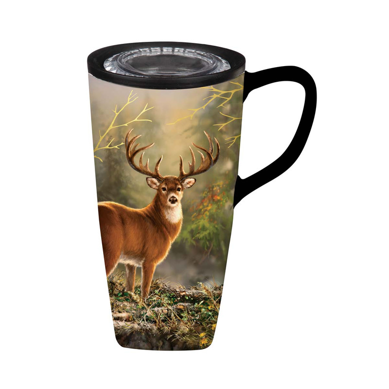 Majestic White Tail Travel Cups - Set of 4