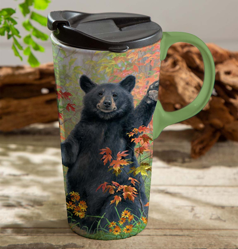 Cheerful Bear Travel Cups - Set of 4