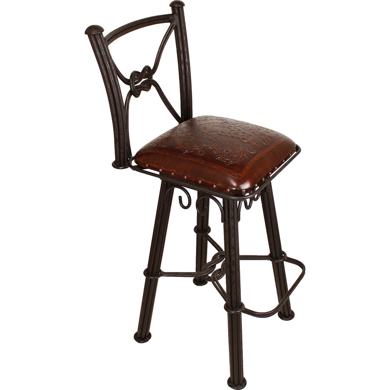 Coronado Swivel Barstool - Colonial Antique Brown