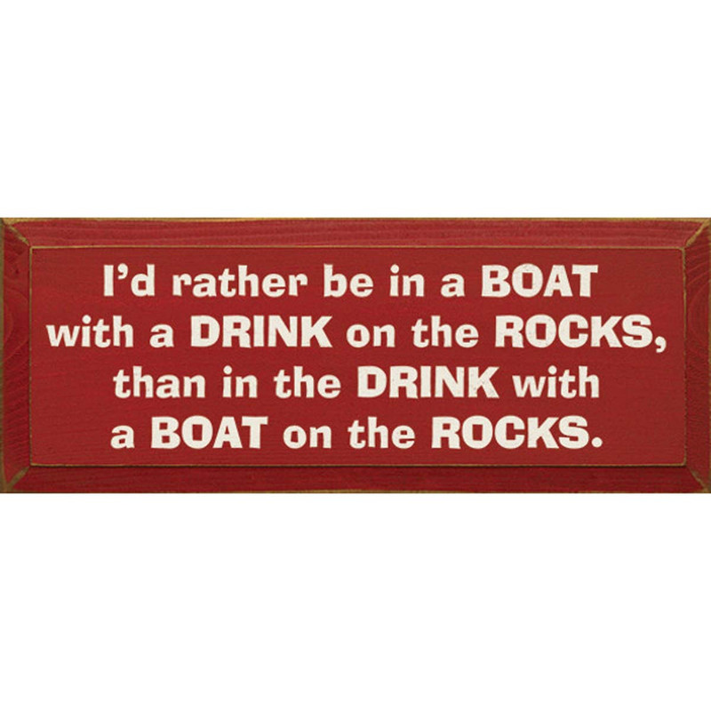 Rather Be Boat Wall Art