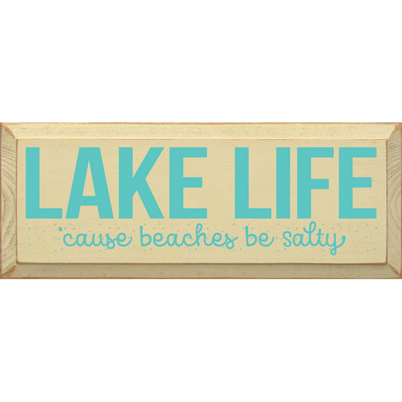 Lake Life Please Wall Art | Black Forest Decor