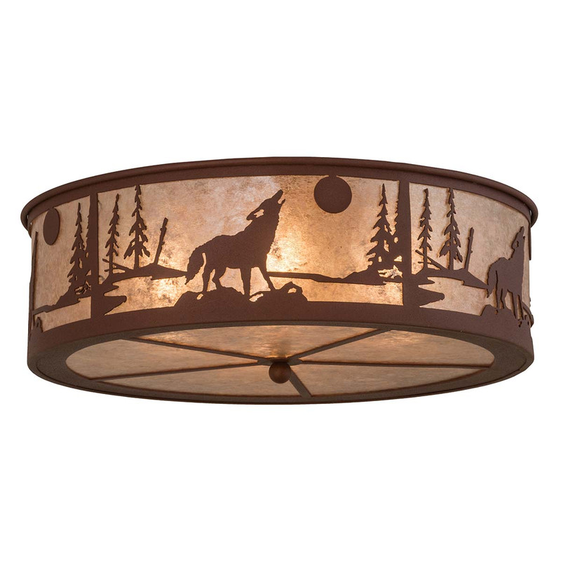 Moon Howl Flush Mount Ceiling Light