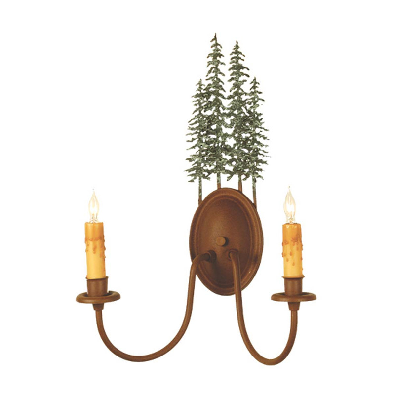 Green Pines 2-Light Wall Sconce