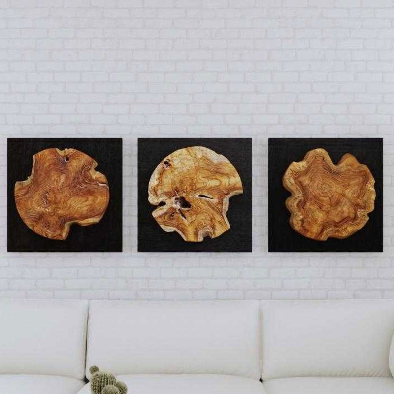 Kettering Wood Wall Art - Set of 3 - OUT OF STOCK UNTIL 06/19/2024