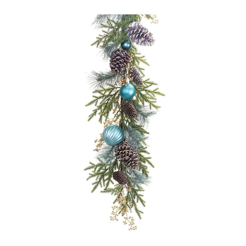 Golden Berry & Blue Pine Garland