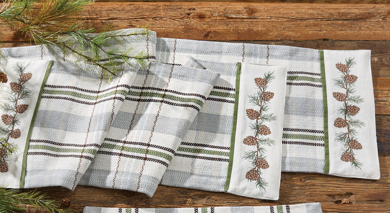 Pinecone Meadow Table Runner - 54 Inch