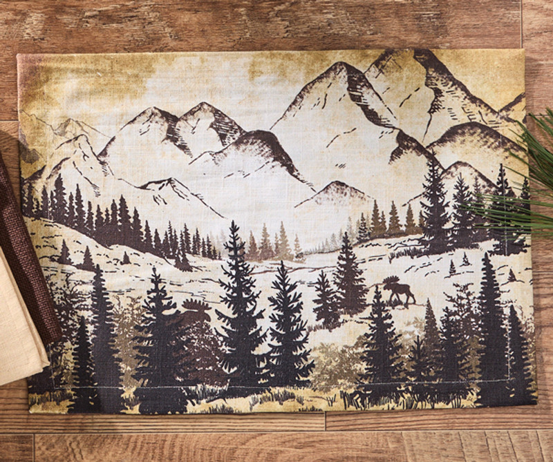 Mountainside Moose Placemat