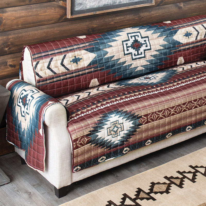 Crimson Durango Mesa Loveseat Cover