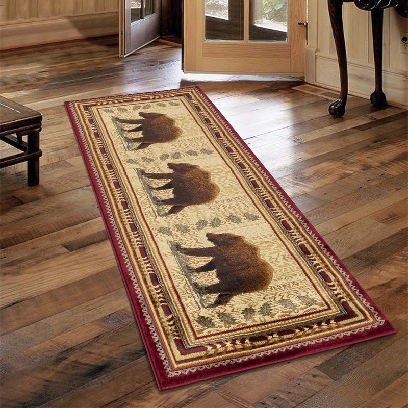 Meadow Bear Prowl Rug - 3 x 7