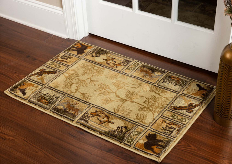 Rustic Foliage Retreat Rug - 2 x 3