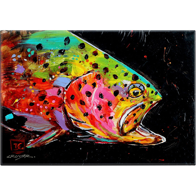 Crazy Trout Metal Box Wall Art