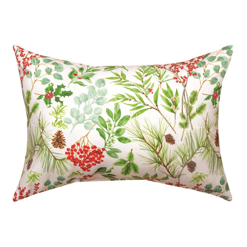 Holiday Berries Indoor/Outdoor Pillow - Rectangle