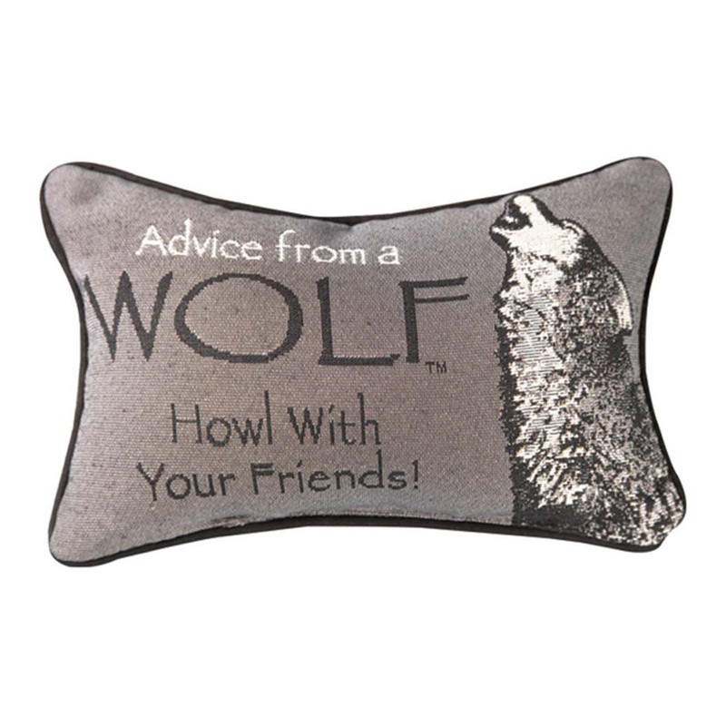 Nature's Howl Tapestry Pillow