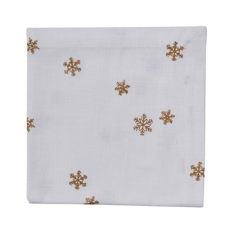 Gold Tree Snowflakes Napkin - Set of 4