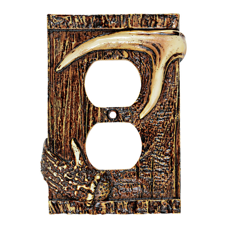 Buck Mountain Antler Outlet Cover