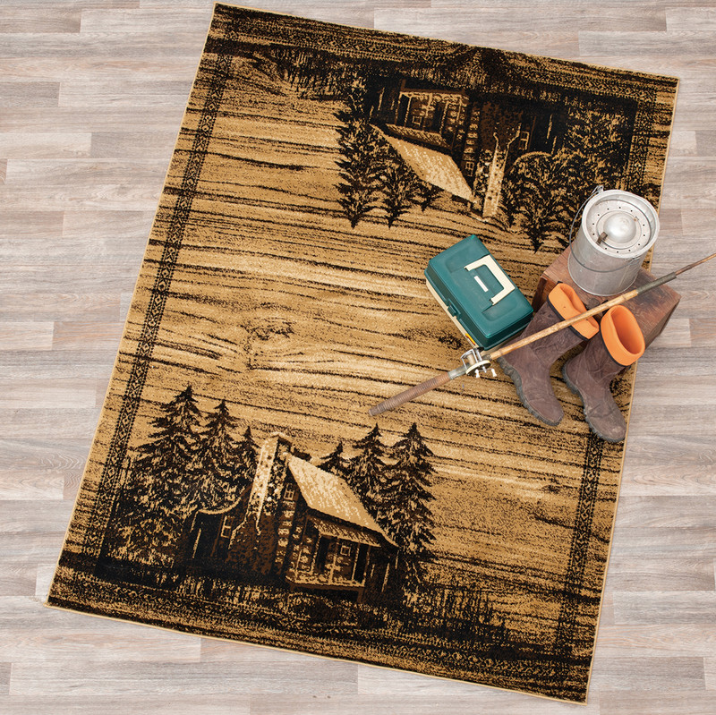 Forest Cabin Rug - 8 x 10