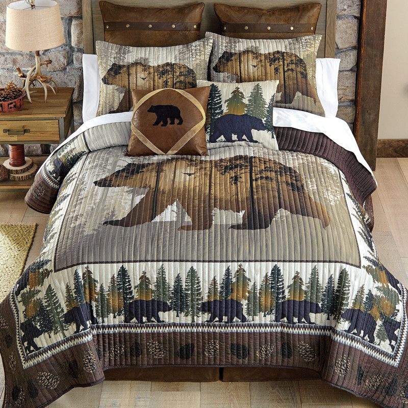 Mystic Bear Quilt Bed Set - King