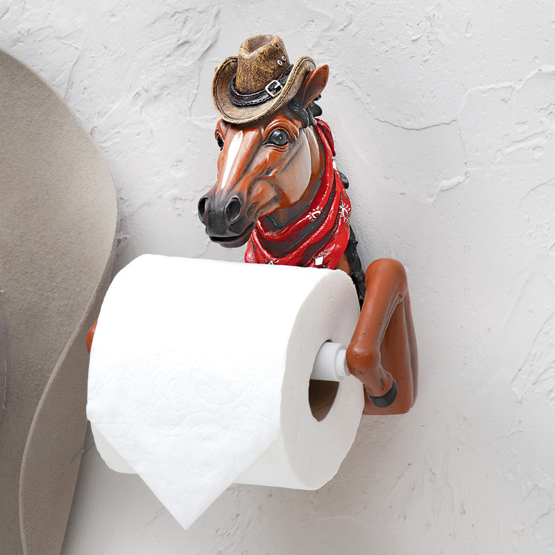 Helpful Horse Toilet Paper Holder