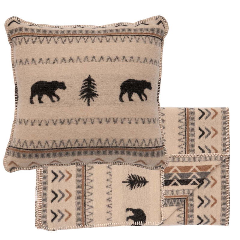 Rocky Mountain Bed Scarf & Pillow Set - Queen