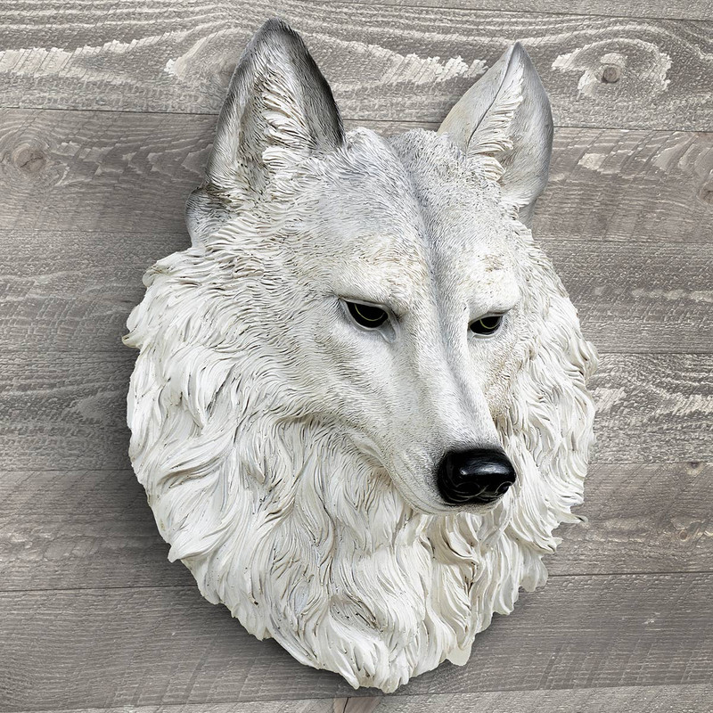 Gray Wolf Wall Mount Sculpture