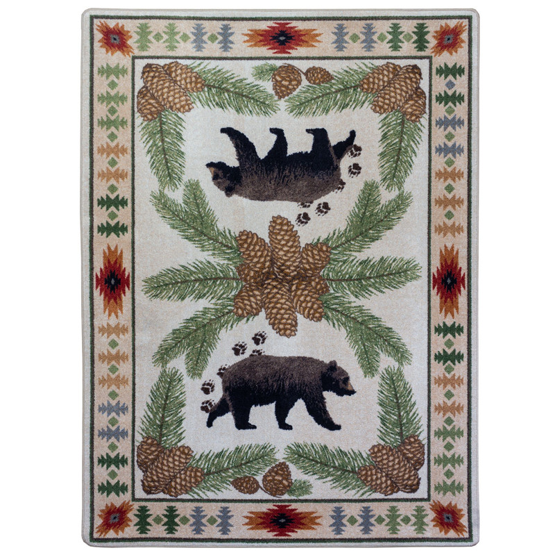 Bear Tracks Rug - 4 x 5