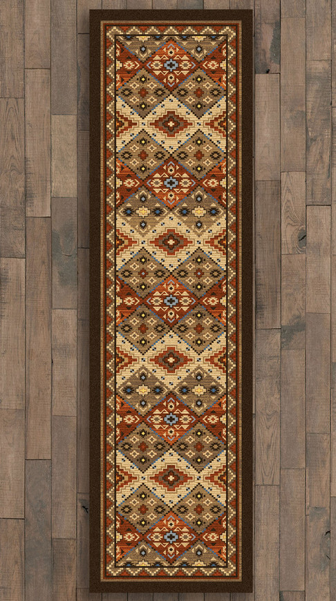 Buffalo Lodge Rug - 2 x 8