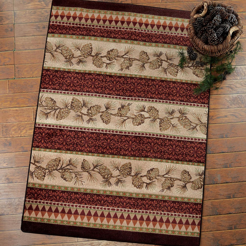 Burnished Pilgrim Pinecone Rug - 3 x 4