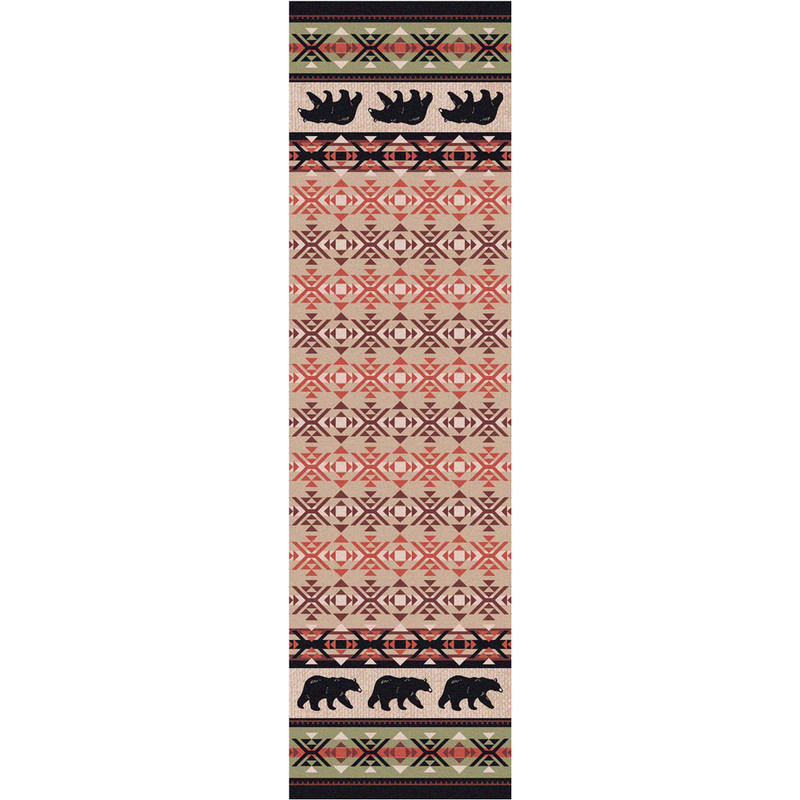 Cozy Bears Burnt Red Rug - 2 x 8