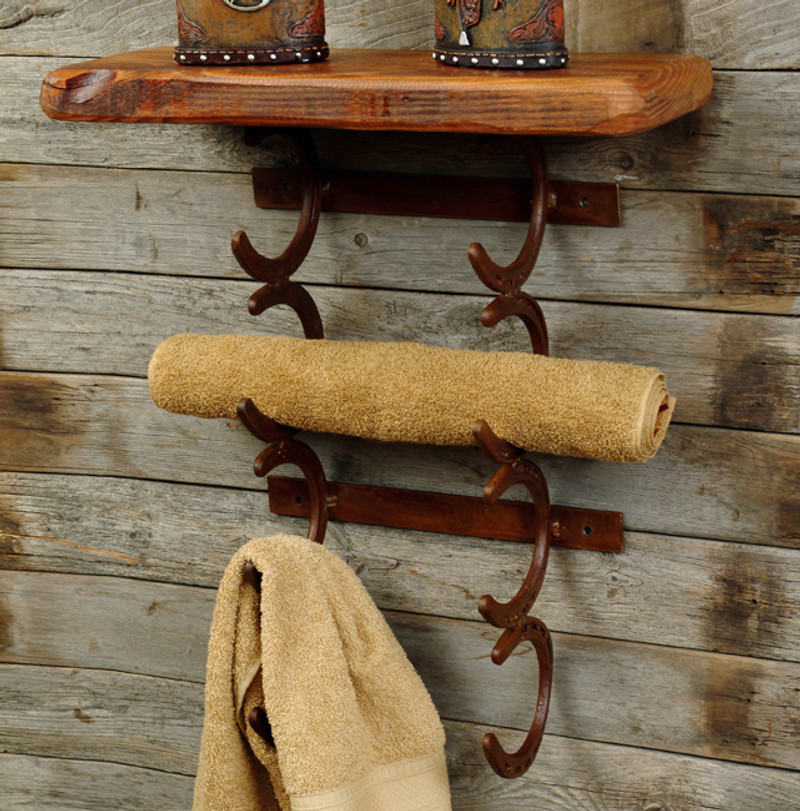 Cedar Log Free-Standing Paper Towel Holder - Log Cabin Decor, Black Forest Decor