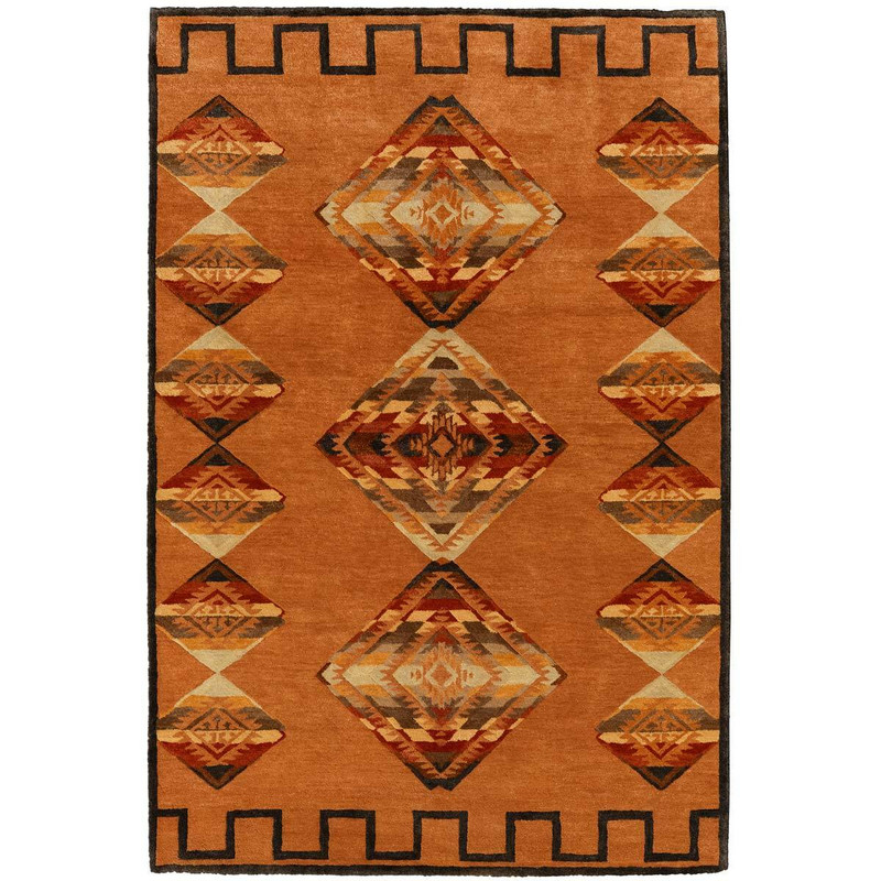 Desert Diamond Terra Cotta Rug - 6 x 9