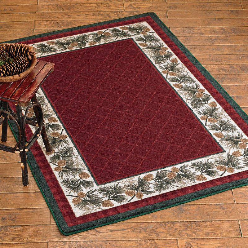 Red Canyon Natural Rug - 3 x 4, Black Forest Decor