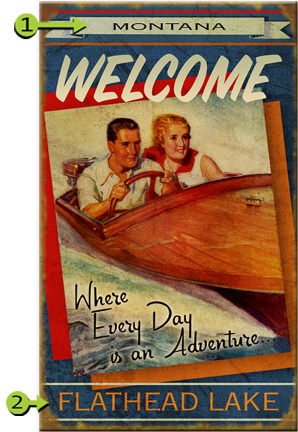 Every Day Is an Adventure Personalized Sign - 14 x 24