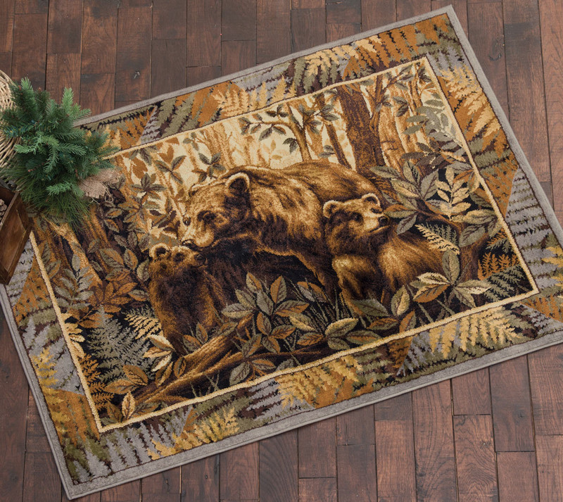 Fern Bears Rug - 2 x 3