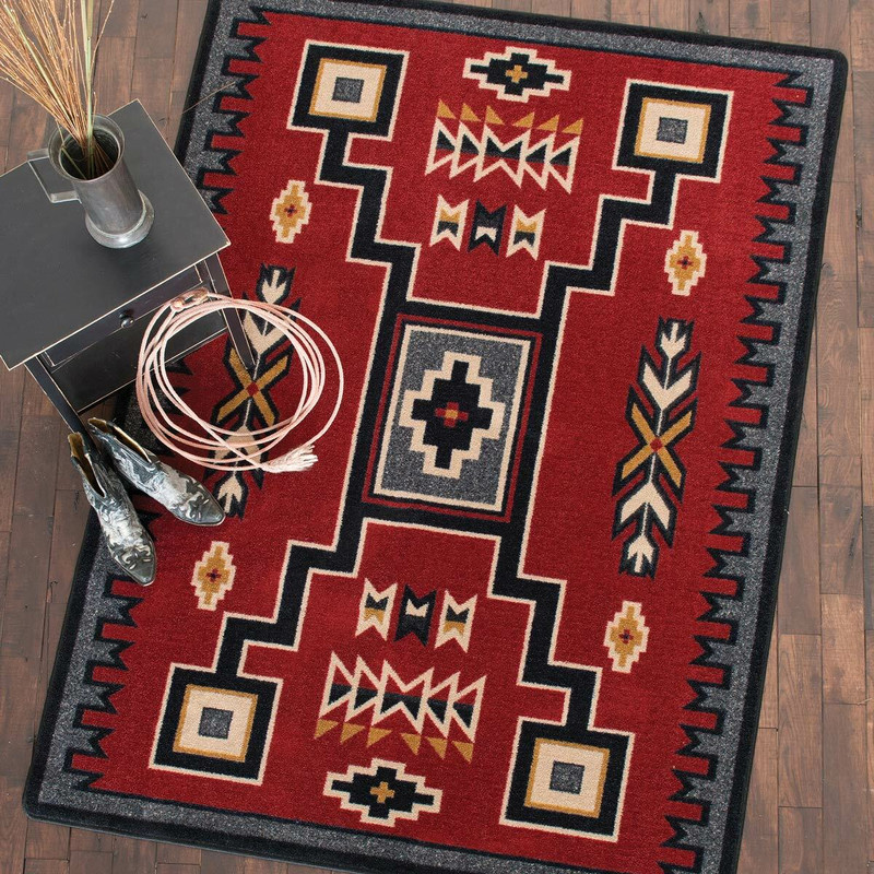 Firestorm Southwestern Rug - 5 x 8