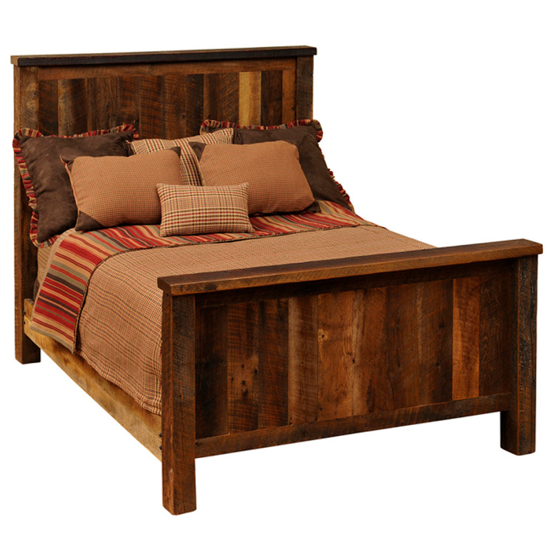 Barnwood Traditional Complete Bed - Twin