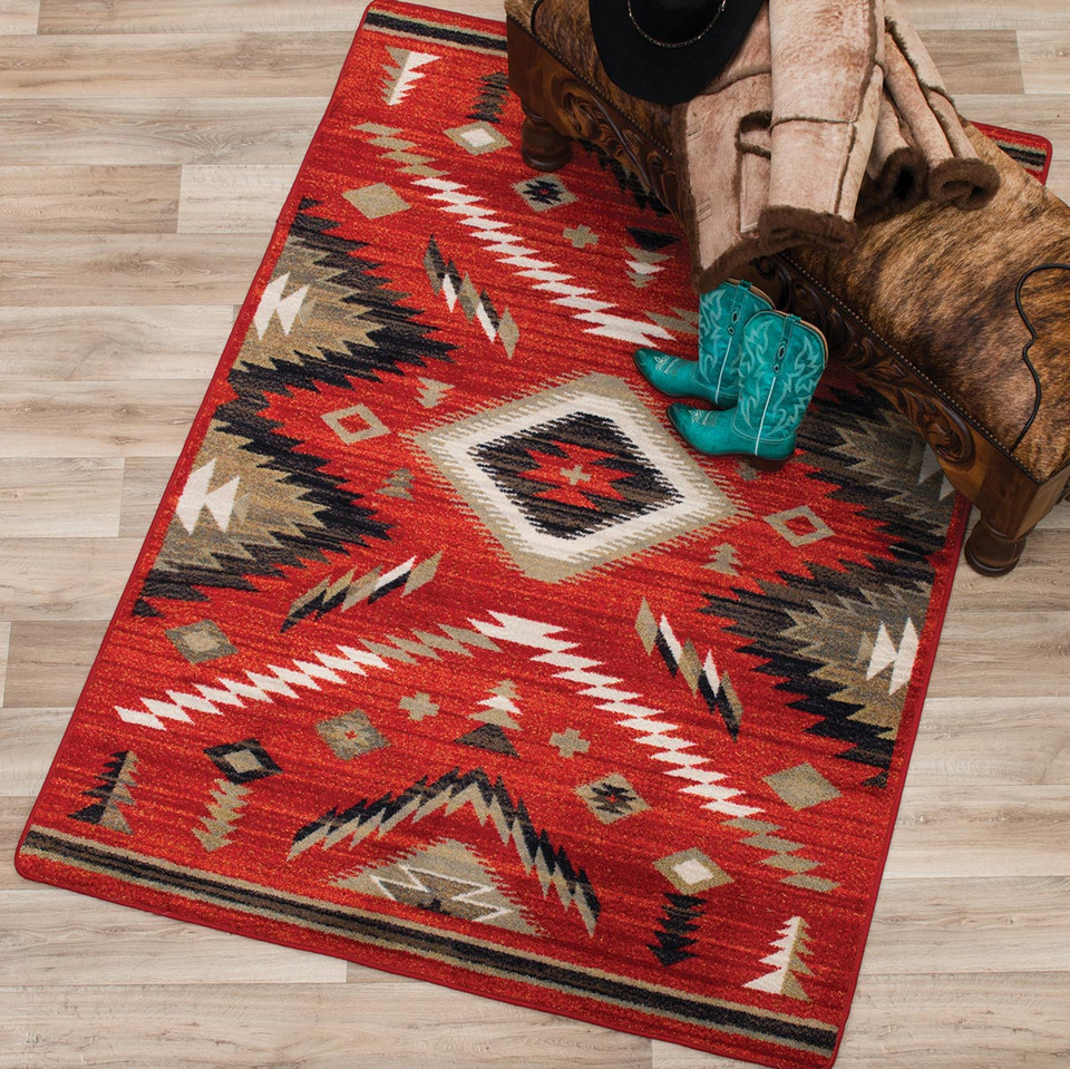 Red Star Bath Rug | Black Forest Decor