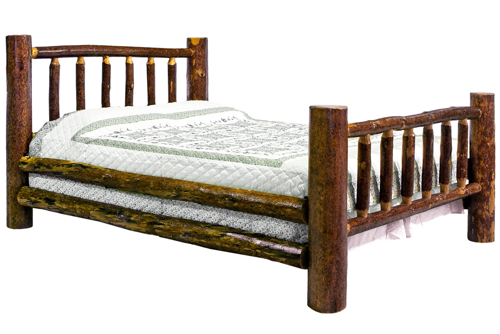 Log bed deals frame twin