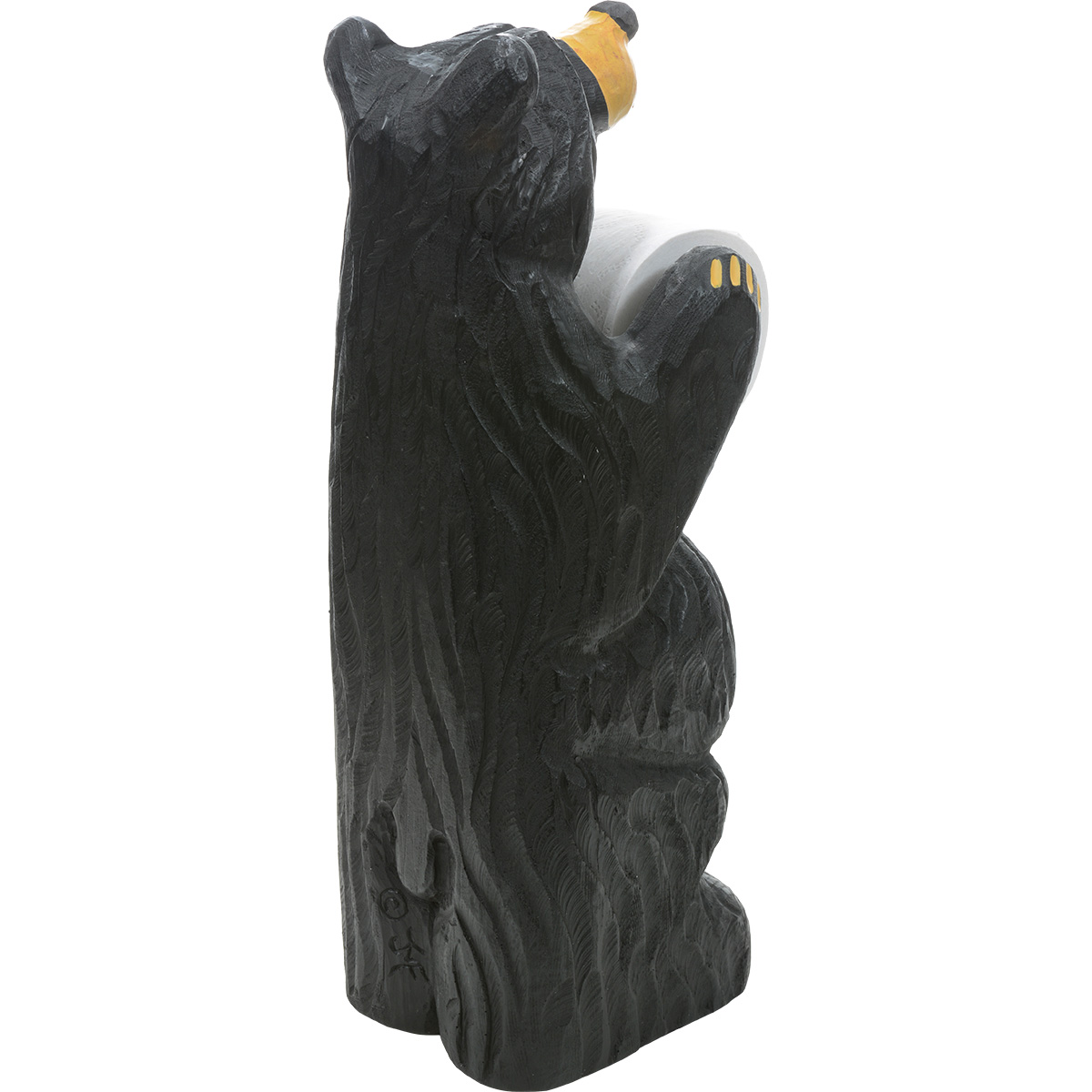 Bear Storage Toilet Paper Holder, Black Forest Decor 15525