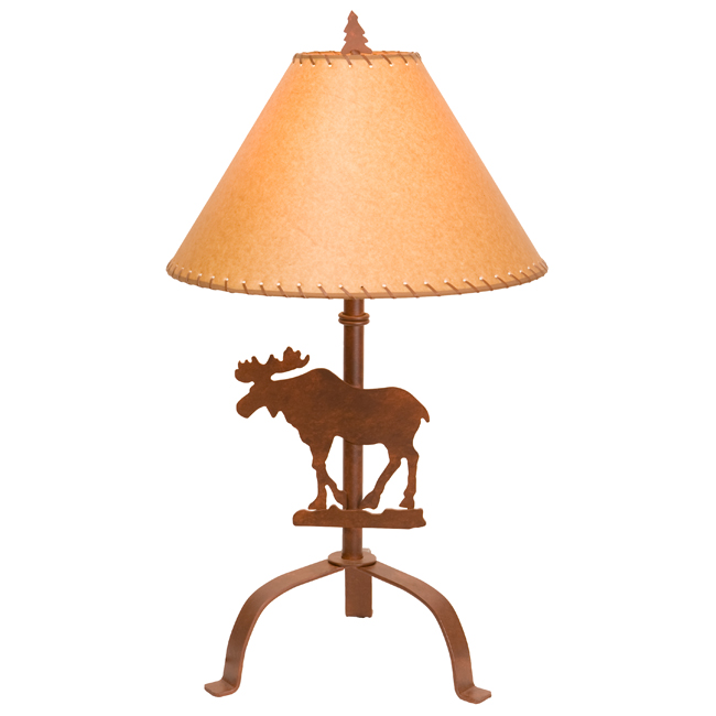 moose silhouette lamp shade