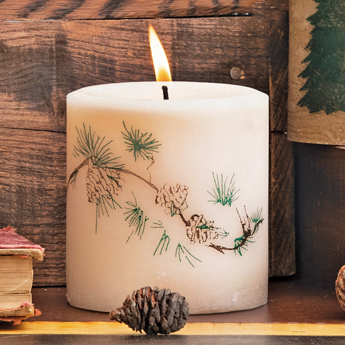 Pinecone Candlestick 