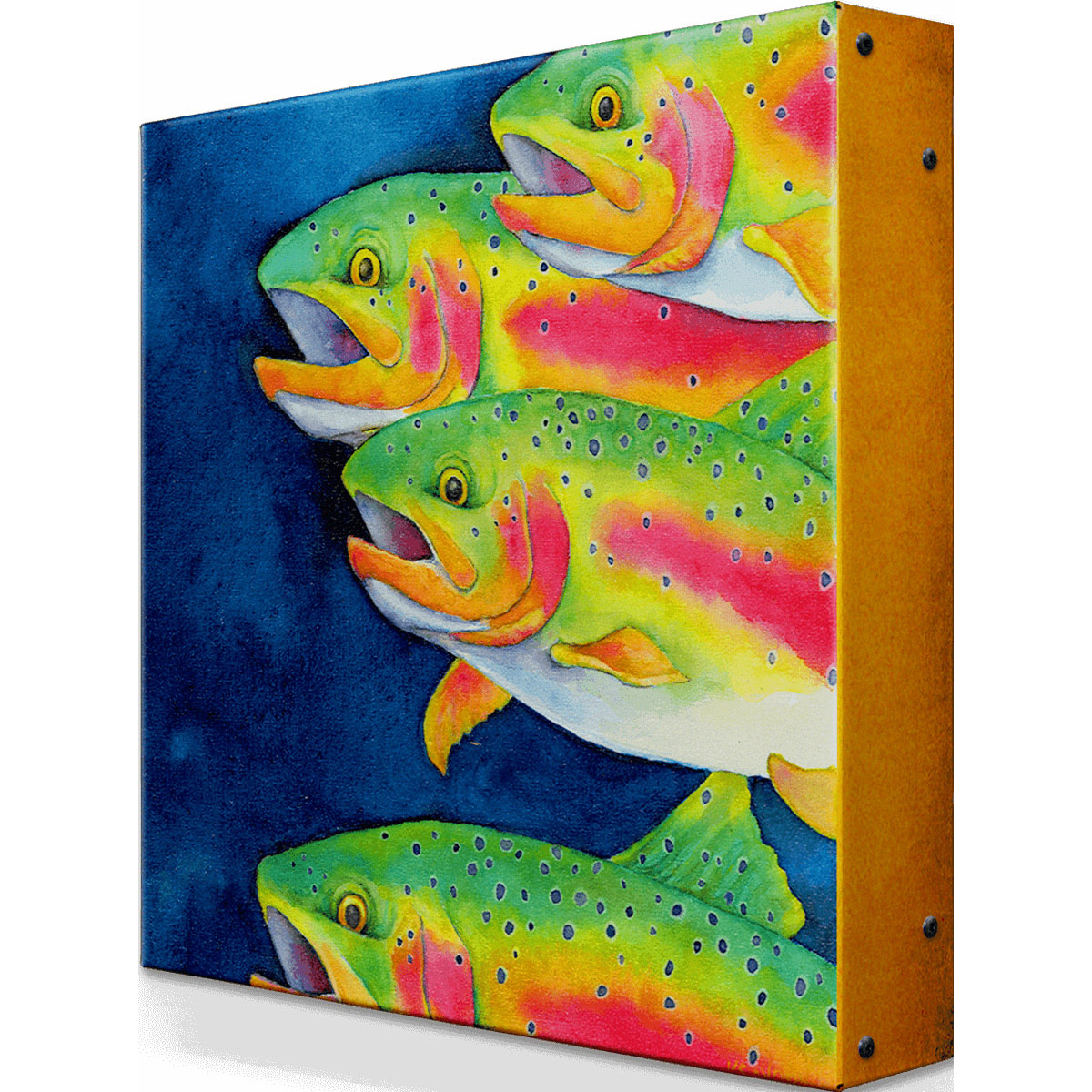 On The Move Trout Metal Wall Art