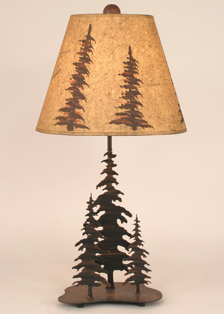 pine tree table lamp